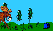 moose delivering mail