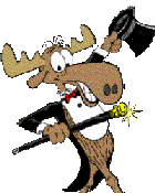 moose magician with a magic top hat